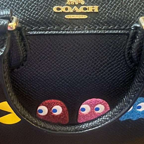 EUC Coach x PAC-man Limited edition micro bennett satchel - Picture 6 of 10